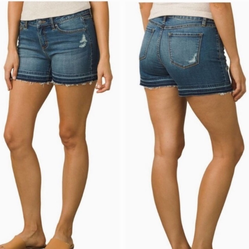 Prana Blue Denim Jean Shorts